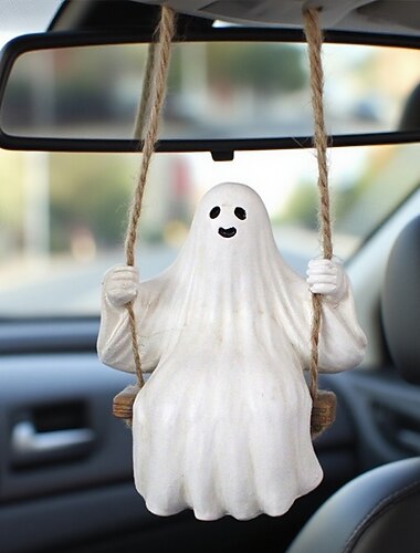  1 adorable breloque de voiture pivotante à suspendre au rétroviseur pour Halloween &décoration de Noël idée cadeau parfaite