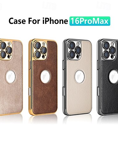  טלפון מגן עבור iPhone 16 15 14 Pro Max Plus 13 Pro Max כיסוי אחורי תמיכה בטעינה אלחוטית עמיד בזעזועים רטרו TPU עור PU