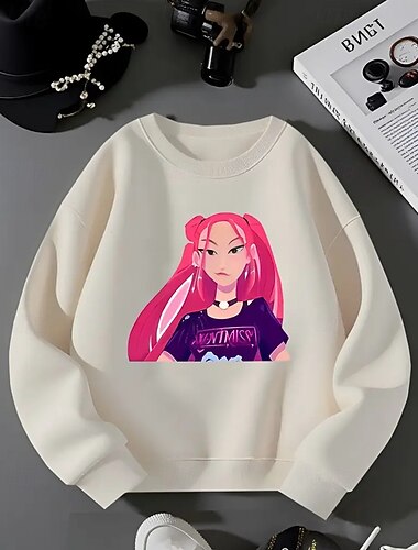  Футболка с короткими рукавами в стиле аниме для девочек в стиле kpop «Охотник на демонов», дышащая и удобная, с принтом, модная детская футболка, повседневная одежда, игривый стиль, милый дизайн,