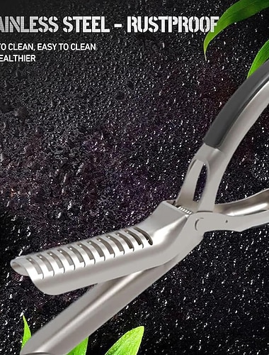  kylkiluun kalvonpoistotyökalu ruostumattomasta teräksestä - täydellinen kylkiluun esivalmistelutyökalu grillauksen harrastajille - ergonominen muotoilu helpottaa kalvon poistoa - astianpesukoneen