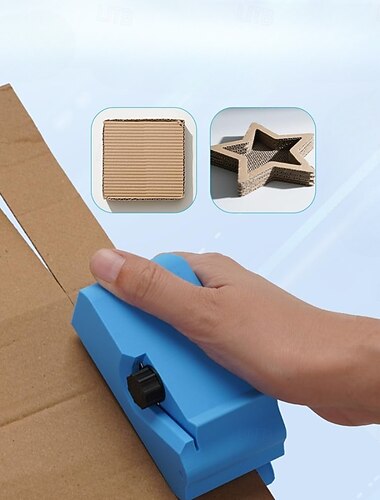 Outil de découpe de planche à gratter pour chat DIY 1 pièce - appareil de découpe de carton manuel avec bord tranchant pour création de planches à gratter, boîtes, décorations cadeaux - sans danger