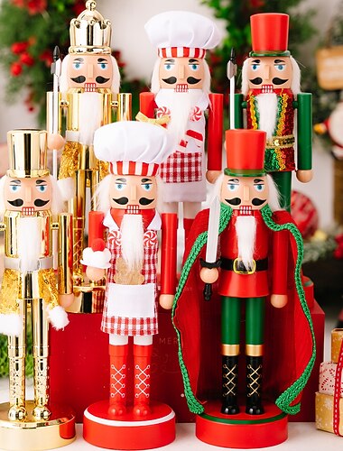 Julnötknäpparsoldatfigur med ljus, stående tennsoldatdekoration, festlig nötknäpparprydnad för juldekoration   Julnötknäpparsoldatfigur med ljus, stående tennsoldatdekoration, festlig nötknäpparprydnad för juldekoration