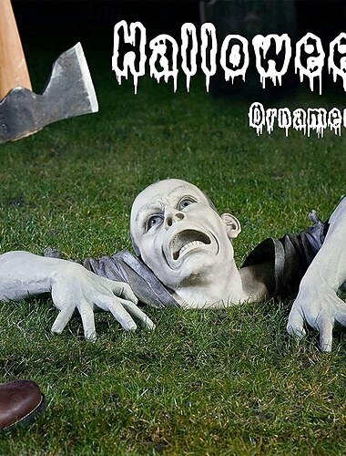  bryde jorden zombie udendørs halloween dekoration zombie havestatue zombie havedekoration halloween rekvisitter sjov harpiksskulptur hjemsøgt hus dekorationer udendørs halloween dekorationer