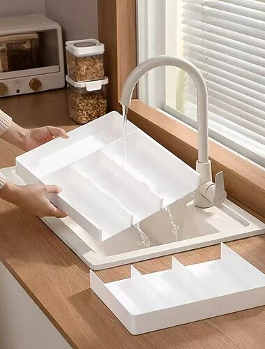  επεκτεινόμενος αναδιπλούμενος δίσκος οργάνωσης συρταριών – ρυθμιζόμενο κουτί αποθήκευσης σκευών κουζίνας για μεγάλα κουτάλια, πιρούνια, μαχαίρια και θήκη για μαχαιροπίρουνα