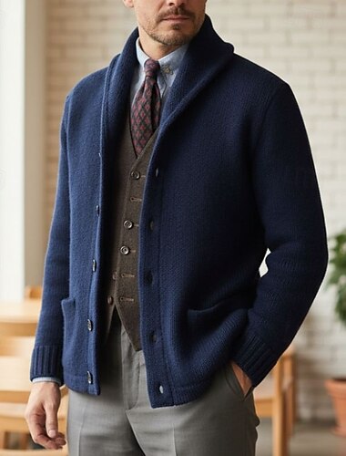 Homens Suéter Sueter Cardigan Estriado Tricotar Cropped Tricotado Decote V Para Noite Final de semana Roupa Inverno Outono Preto Verde Tropa M L XL   Homens Suéter Sueter Cardigan Estriado Tricotar Cropped Tricotado Decote V Para Noite Final de semana Roupa Inverno Outono Preto Verde Tropa M L XL