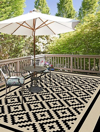 Vattentät utomhusmatta för uteplatser, vändbar utomhusmatta i plasthalm, campingmattor för utomhusdekor, husbil, bakgård, altan, balkong, picknick   Vattentät utomhusmatta för uteplatser, vändbar utomhusmatta i plasthalm, campingmattor för utomhusdekor, husbil, bakgård, altan, balkong, picknick