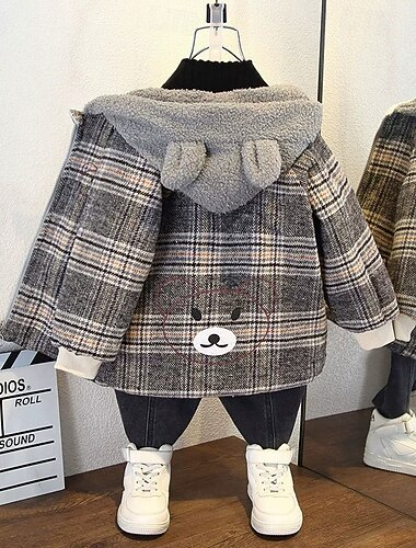  Barn Jente Fleece-jakke Stripe Mote Glidelås utendørs Frakk Yttertøy 4 år + Vår lysegrå Mørkegrå