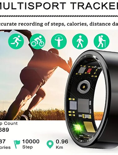  модернизированный смарт-браслет унисекс для здоровья - водонепроницаемый фитнес-трекер со степенью защиты IP68 с функциями мониторинга сна, подсчета шагов и записи расстояния, совместимый с