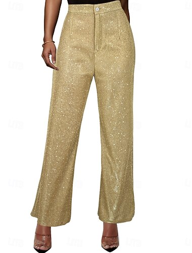 نسائي ساق عريضه سروال سباركلي أنيق موضة أناقة الشارع مكتمل الطول خصر عالي سباركلي ترتر مريح ناعم مرن نسبياً الأماكن المفتوحة مناسب للحفلات شارع أسود وردي بلاشيهغ أزرق ذهبي الربيع الخريف عادي   نسائي ساق عريضه سروال سباركلي أنيق موضة أناقة الشارع مكتمل الطول خصر عالي سباركلي ترتر مريح ناعم مرن نسبياً الأماكن المفتوحة مناسب للحفلات شارع أسود وردي بلاشيهغ أزرق ذهبي الربيع الخريف عادي