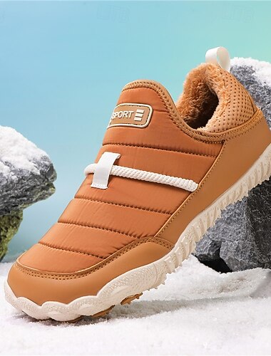  Warme winter instapsneeuwlaarzen voor heren met antislipzool, casual gewatteerd design voor buitenwandelingen, reizen in koud weer en dagelijks gebruik