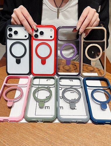  puhelin Etui Käyttötarkoitus iPhone 17 Pro Max 17 Air 16 15 14 Pro Max Plus 13 Pro Max Takakuori Tuella Iskunkestävä Retro TPU Akryyli