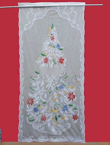  Weihnachtsbaum Hintergrund Grüne Weihnachtsvorhang für Feiertagsdekoration Kreatives Hintergrundtuch für Familienfeier Türhängende Dekoration