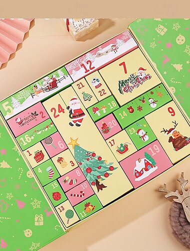  DIY adventskalender - tom adventskalender for å fylle deg selv tomme juleadventsbokser for barn og familie