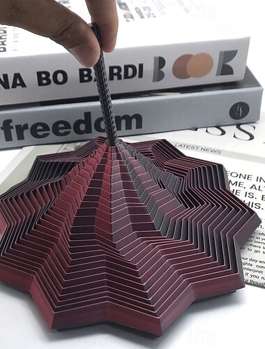  Расширьте сенсорную игрушку-звездочку для снятия стресса в форме шестиугольной звезды с ручкой, напечатанную на 3D-принтере, спиралевидный дизайн в виде сот для концентрации и снятия беспокойства.