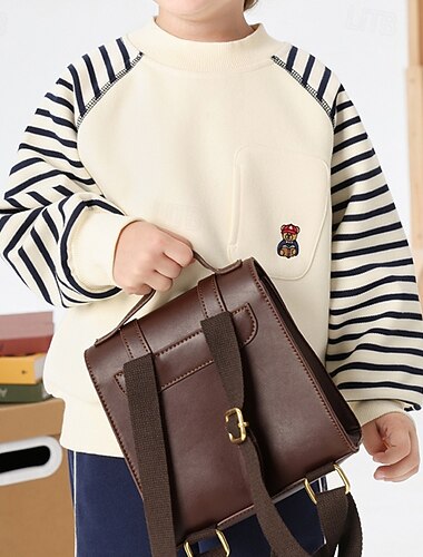  Bambini Unisex Giacche da baseball Capispalla Blocco di colori Manica Lunga Tasca Cappotto All'aperto Moda Quotidiano Bianco Blu Grigio Primavera Autunno Dai 4 anni in su