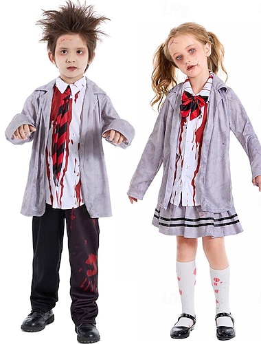 Zombie předvečer Všech svatých Úbory Fancy kostým Skupinové a rodinné Halloweenské kostýmy Horor Strašidelný cosplay Dětské Chlapecké Dívčí předvečer Všech svatých Karneval Výkon Párty Jednoduch   Zombie předvečer Všech svatých Úbory Fancy kostým Skupinové a rodinné Halloweenské kostýmy Horor Strašidelný cosplay Dětské Chlapecké Dívčí předvečer Všech svatých Karneval Výkon Párty Jednoduch