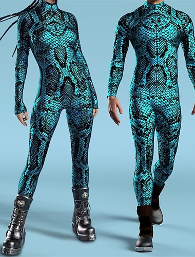  Combinaison Intégrale Costumes Zentai Costume de cosplay Combinaisons Déguisement Sexy Halloween Enfant Adulte Homme Femmes Garçons Mascarade Soirée Performance Se déguiser