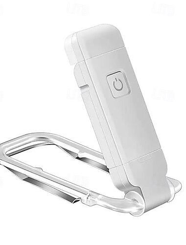  Book Reading Light, LED Clip on Book Lights, Reading Lights for Books in Bed, Small Book Light for Kids, USB Rechargeable, 2 Brightness Adjustable for Eye Protection