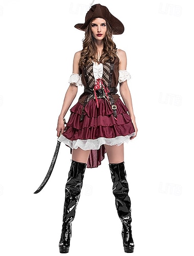 Pirát předvečer Všech svatých Šaty Fancy kostým Horor Strašidelný Dospělé Dámské předvečer Všech svatých Karneval Výkon Párty Jednoduché Halloweenské kostýmy Oblékněte se   Pirát předvečer Všech svatých Šaty Fancy kostým Horor Strašidelný Dospělé Dámské předvečer Všech svatých Karneval Výkon Párty Jednoduché Halloweenské kostýmy Oblékněte se