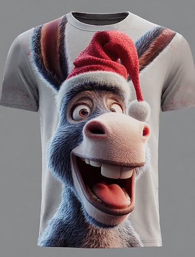 Christmas Miesten Aasi T-paita Lyhythihainen T-paita 3D-tulostus Tiukka pyöreä kaula-aukko Paita Päivittäin Suunnittelija Taiteellinen Loma Juhla Katu Tumman harmaa Harmaa Kaikki vuodenajat Vaatetus   Christmas Miesten Aasi T-paita Lyhythihainen T-paita 3D-tulostus Tiukka pyöreä kaula-aukko Paita Päivittäin Suunnittelija Taiteellinen Loma Juhla Katu Tumman harmaa Harmaa Kaikki vuodenajat Vaatetus