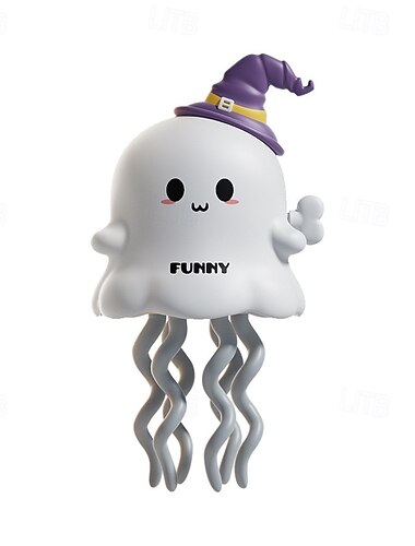  Christmas & Halloween Magical Dancing Robot Toy with Obstacle-Avoidance Automatic Spinning Dancing Ghosts with Expressive Eyes & Flailing Arms Novelty Collectible Gift Ideal for Kids & Adults