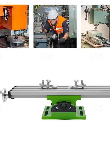  mini multifunksjonsboring&amp;fresemaskin arbeidsbord boreskrue festebord maskinverktøy for benkboring kryssglidebord