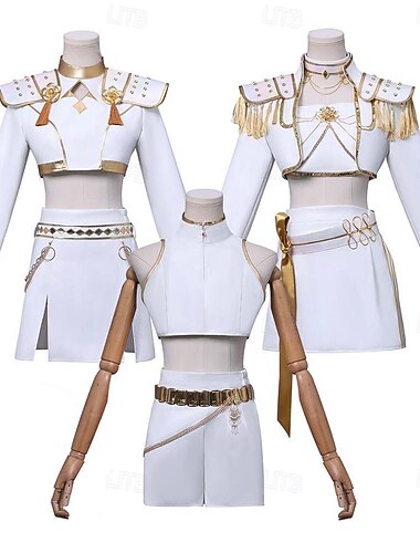  Ispirato agli idoli coreani Idolo Stella pop Costume Costume originale Idolo virtuale for Per donna Adulti Halloween Carnevale Performance Con il fumetto Anime Expo