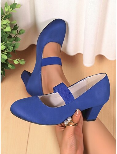  Damen-Mary-Jane-Schuhe mit Blockabsatz und Leopardenmuster – Pumps im Retro-Stil der 70er mit mittlerem Absatz und elastischem Riemen für tägliche Streetwear und lässige Büro-Outfits