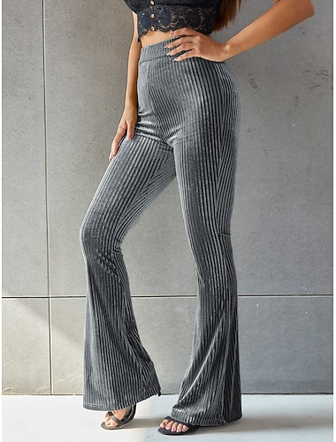  Női Leggingek Szabadság Divat Utcai sikk Teljes hossz Magas derék Sima Magas vágás kellemes Mekano Kényelmes Nyúlós Otthon Napi Bor Fekete Barna Lóhere Ősz Tél Karcsúsított