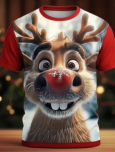 Christmas Miesten Joulupukki Hirvi T-paita Lyhythihainen T-paita 3D-tulostus Tiukka pyöreä kaula-aukko Paita Päivittäin Suunnittelija Taiteellinen Loma Juhla Katu Valkoinen Rubiini Punainen 2 Kaikki   Christmas Miesten Joulupukki Hirvi T-paita Lyhythihainen T-paita 3D-tulostus Tiukka pyöreä kaula-aukko Paita Päivittäin Suunnittelija Taiteellinen Loma Juhla Katu Valkoinen Rubiini Punainen 2 Kaikki