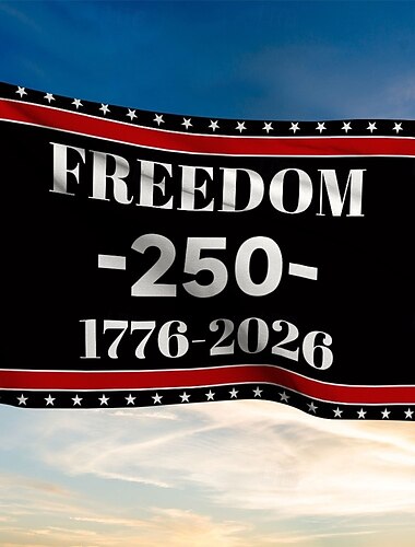  علم الولايات المتحدة الأمريكية بمناسبة الذكرى الـ 250 لتأسيسها (1776-2026)، نجوم وطنية، لافتات للحديقة، لوازم حفلات، ديكور معلق للغرفة والمنزل والحديقة، خلفية ترحيبية للتصوير، احتفالاً بالذكرى الـ 55 لتأسيس الولايات المتحدة الأمريكية، عيد الاستقلال (4 يول