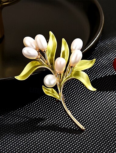  Broschen Klassisch Retro Geometrisch Blume Elegant Mode Personalisierte Einfach Brosche Schmuck Grün Für Hochzeit Party Geschenk Verlobung Abschlussball Festival