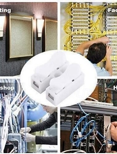 プッシュクイックワイヤーケーブルコネクタ LED プレスタイプ 高速 ch 2 双方向電線端子台 難燃性スプライス 55個 耐久性のある家庭用配線接続キット 住宅改修用
