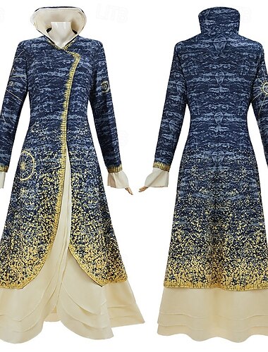 Sorcière Madame Morrible Robe Manteau Costume de cosplay Nuit de Walpurgis Cosplay Cosplay de Film for Femmes Adultes Halloween Performance Soirée Scène