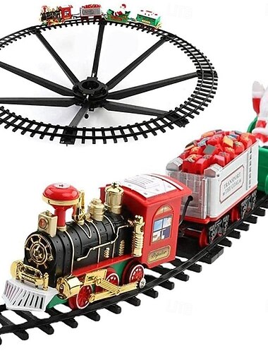 hängande jultågset, jultågleksak med ljusljud för barn, tågleksaksset runt&under julgranen, bästa inomhusjuldekorationen för familjens trädgård   hängande jultågset, jultågleksak med ljusljud för barn, tågleksaksset runt&under julgranen, bästa inomhusjuldekorationen för familjens trädgård