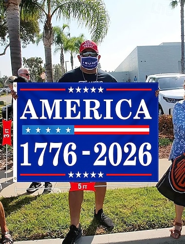  1776–2026 USA-Flagge zum 250. Jahrestag, 91 x 152 cm, patriotisches amerikanisches Dekorationsbanner für den Außenbereich für Hof, Garten, Haus oder die Feier zum Unabhängigkeitstag