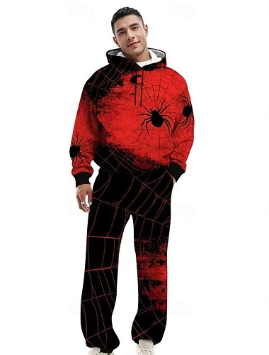  Halloween Skeleton Skull Outfits Hoodie Tracksuit Anime 3D Graphic For Couple's Men's Women's Adults' Halloween Carnival Masquerade 3D Print Casual Daily