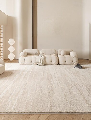  tapis de style crème, imperméable &Tapis résistant aux taches et lavable, élégant tapis de sol pour salon, chambre à coucher, canapé, décoration d'intérieur haut de gamme de luxe