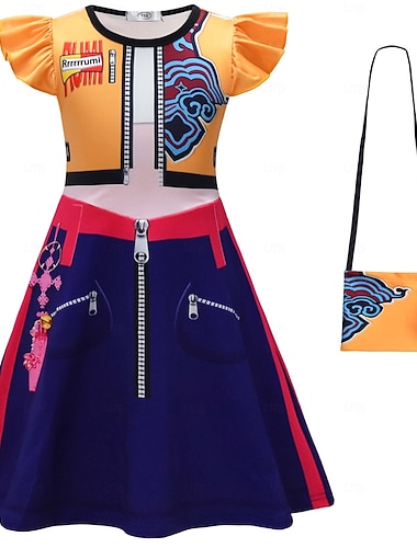  Caçadores de Demônios KPop Ídolo Rumi Huntrix Ocasiões Especiais Fantasias Originais Ídolo Virtual Cosplay filme for Para Meninas Infantil Dia Das Bruxas Carnaval Espetáculo Comic Con Anime Expo