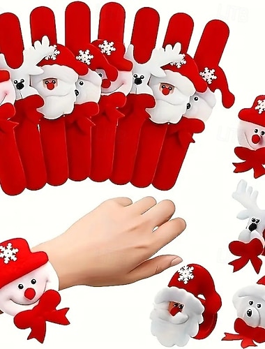 20 pulseras con temática navideña con diseños de Papá Noel, muñeco de nieve y reno, accesorios navideños perfectos para fiestas navideñas, intercambios de regalos, adecuados para niños y adultos,   20 pulseras con temática navideña con diseños de Papá Noel, muñeco de nieve y reno, accesorios navideños perfectos para fiestas navideñas, intercambios de regalos, adecuados para niños y adultos,