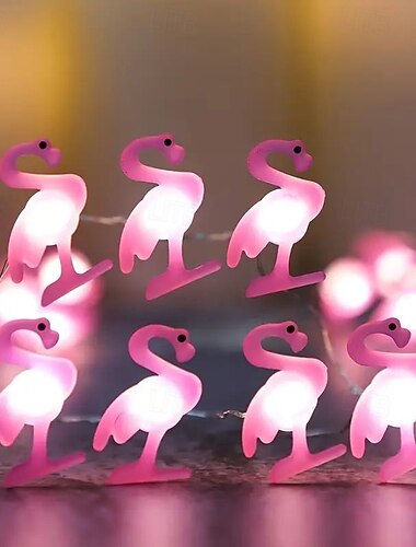  LED φως από χάλκινο σύρμα ροζ φλαμίνγκο χριστουγεννιάτικο φως παραμυθένιου σφραγίδας 2m 20LEDs μπαταρίας Cherry Blossom Peach Flower φως χριστουγεννιάτικο γάμο πρωτοχρονιά πάρτι διακοπών γέννησης