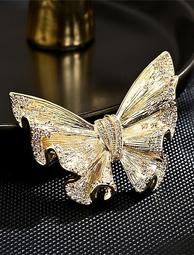  Nåler Klassisk Retro Sommerfugl Mote Personalisert Brosje Smykker Gull Til Bryllup Fest Gave Engasjement Skoleball Festival