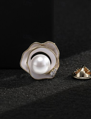  Броши Ретро Цветы Элегантный стиль Мода На заказ Простой Брошь Бижутерия Золотой Назначение Свадьба Для вечеринок Подарок Обручение Выпускной фестиваль