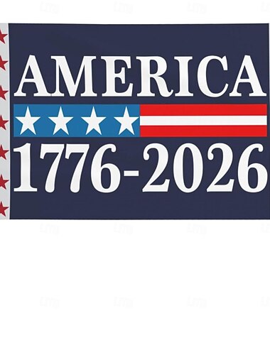  علم الذكرى السنوية الـ 250 للولايات المتحدة الأمريكية 1776-2026، لافتة خارجية وطنية أمريكية للاحتفال بيوم الاستقلال، أو لتزيين الحديقة أو الفناء أو المنزل