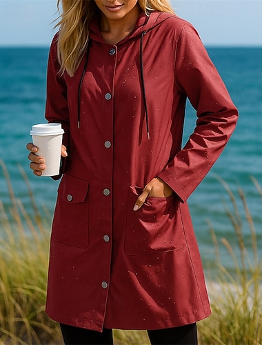  Jul Dame Softshell jakke Turjakke Lett jakke Utendørs Vanntett Turantrekk Turklær Høst Topper Spandex Camping / fotturer / grotting Løp Helfarge Svart Militærgrønn Burgunder