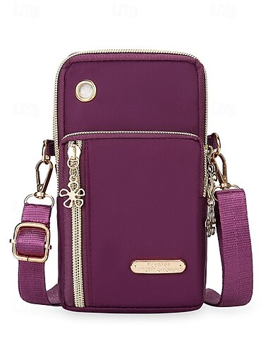  Dámská nepromokavá crossbody kabelka přes rameno s více kapsami, lehká nylonová cestovní kabelka pro outdoor, sport a každodenní použití