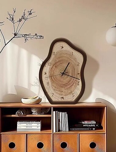  reloj de mesa de madera silencioso