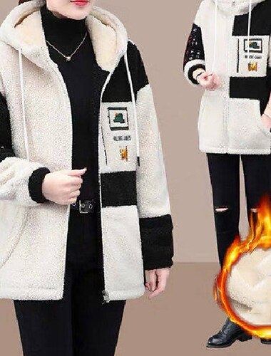  女性用 パーカジャケット 防風 ウォーム ポケット付き 長袖 スポーツ 純色 トップス ために 旅行 屋外 ランニング ルーズフィット アクティブウェア
