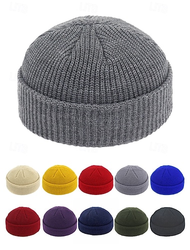  Strickmütze für Herren – weich und bequem, geripptes Design, ideal als Winter- und Weihnachtsgeschenk