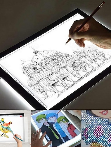  A3 A4 A5 traceerled kopieerbord traploos instelbare helderheid ultradunne USB-voeding Artcraft led traceerlichtpad diamantschilderbord ook voor röntgenfilmviewer